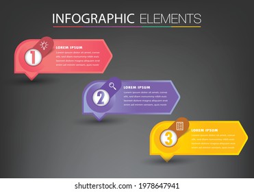 moderne Textbox-Vorlage, Banner-Infografiken