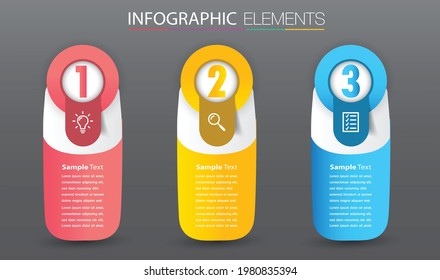plantilla moderna de cuadro de texto, pancarta Infografías