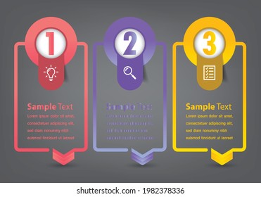 plantilla moderna de cuadro de texto, pancarta Infografías