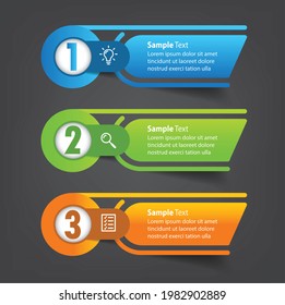 plantilla moderna de cuadro de texto, pancarta Infografías