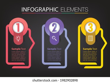 modern text box template, banner Infographics