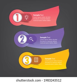 modern text box template, banner Infographics