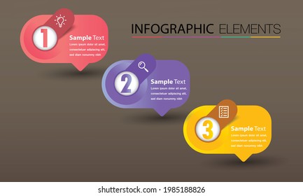 modern text box template, banner Infographics