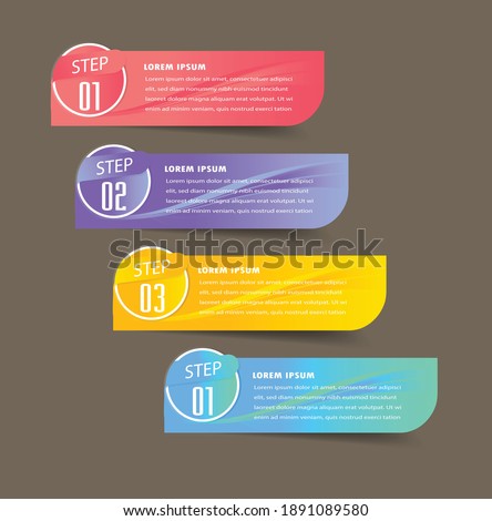 modern text box template, banner Infographics