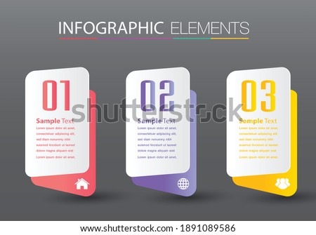 modern text box template, banner Infographics