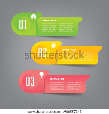 modern text box template, banner Infographics