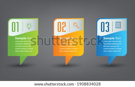 modern text box template, banner Infographics
