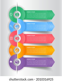 modern text box template, infographics banner 