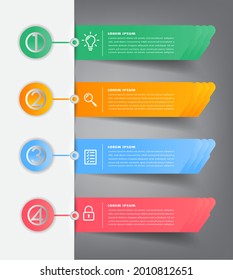 modern text box template, infographics banner 