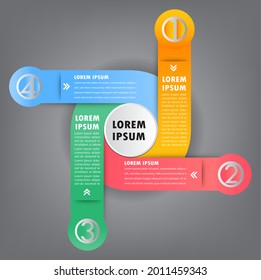 plantilla moderna de cuadro de texto, banner de infografía 