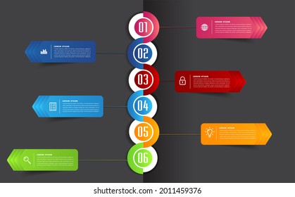 moderne Textbox-Vorlage, Infografik-Banner 