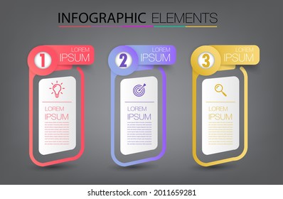 modern text box template, infographics banner 
