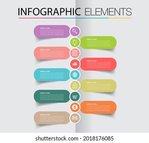modern text box template, infographics banner, timeline