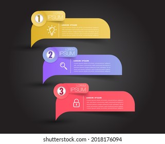 plantilla moderna de cuadro de texto, banner de infografía, línea de tiempo