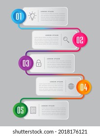 modern text box template, infographics banner, timeline