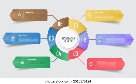 modern text box template, infographics banner, timeline