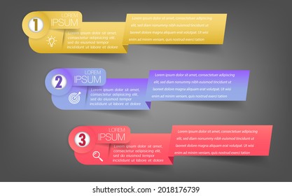 modern text box template, infographics banner, timeline