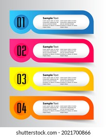 modern text box template, infographics banner 

