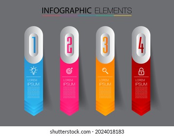 modern text box template, infographics banner 