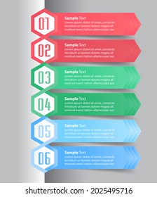 moderne Textbox-Vorlage, Infografik-Banner 