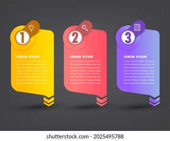 plantilla moderna de cuadro de texto, banner de infografía 