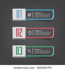plantilla moderna de cuadro de texto, banner de infografía 