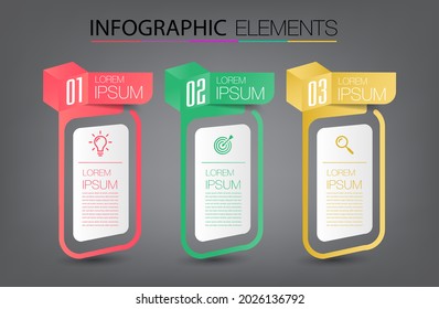 moderne Textbox-Vorlage, Infografik-Banner 