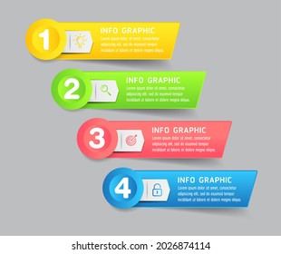 modern text box template, infographics banner 