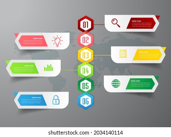 plantilla moderna de cuadro de texto, banner de infografía, línea de tiempo