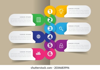 modern text box template, infographics banner 