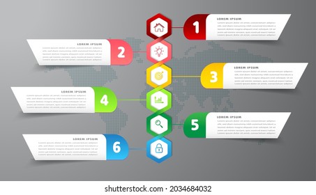 moderne Textbox-Vorlage, Infografik-Banner, Timeline