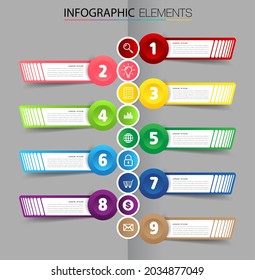 moderne Textbox-Vorlage, Infografik-Banner, Timeline