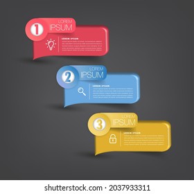 moderne Textbox-Vorlage, Infografik-Banner 