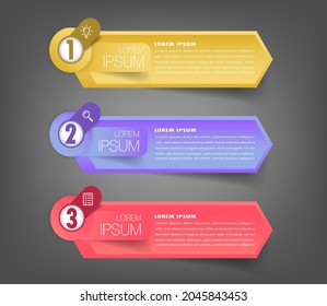 modern text box template, infographics banner element isolated label  timeline
