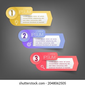modern text box template, infographics banner element isolated label  timeline