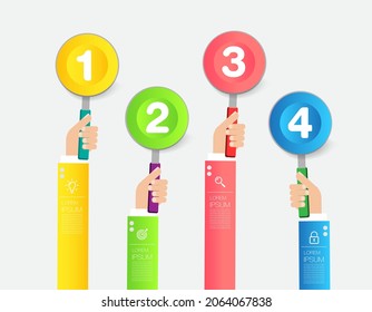 modern text box template, infographics banner 