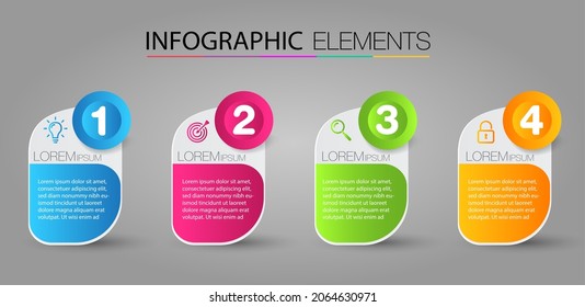 modern text box template, infographics banner 