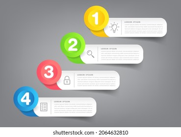 modern text box template, infographics banner 