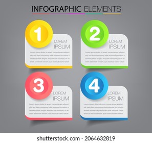 moderne Textbox-Vorlage, Infografik-Banner 