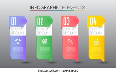 plantilla moderna de cuadro de texto, banner de infografía 