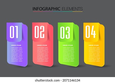 modern text box template, infographics banner 