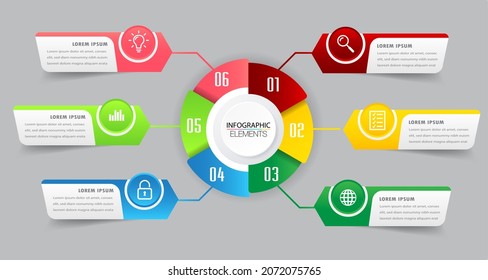modern text box template, infographics banner 