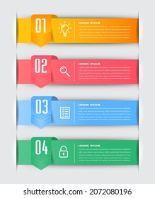 modern text box template, infographics banner 