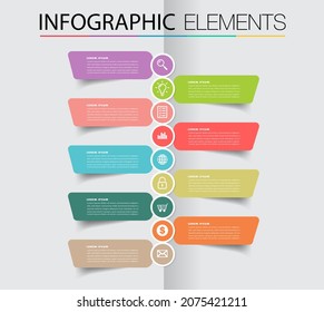modern text box template, infographics banner 