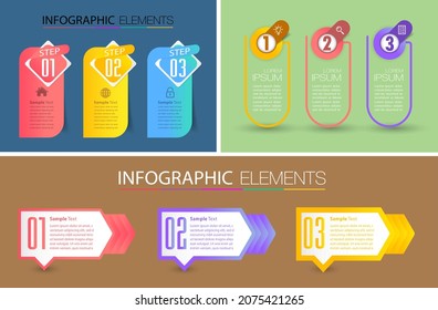 moderne Textbox-Vorlage, Infografik-Banner 