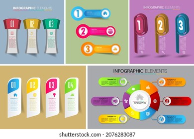 moderne Textbox-Vorlage, Infografik-Banner 