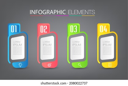 plantilla moderna de cuadro de texto, banner de infografía 