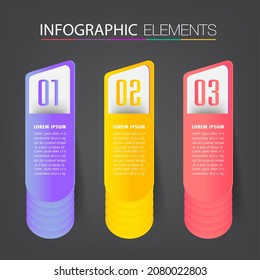 modern text box template, infographics banner 