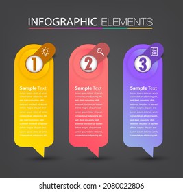 modern text box template, infographics banner 