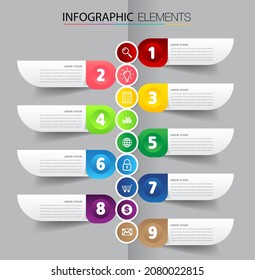 modern text box template, infographics banner 